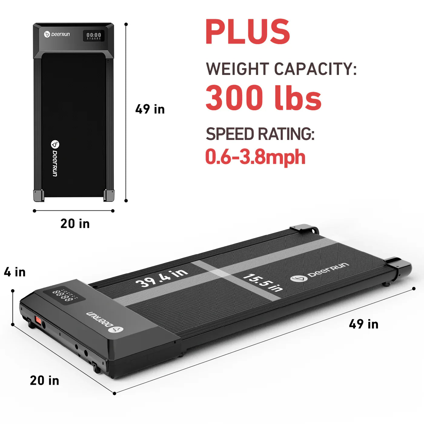 ViroActive Smart Walking pad Treadmill with Remote Control