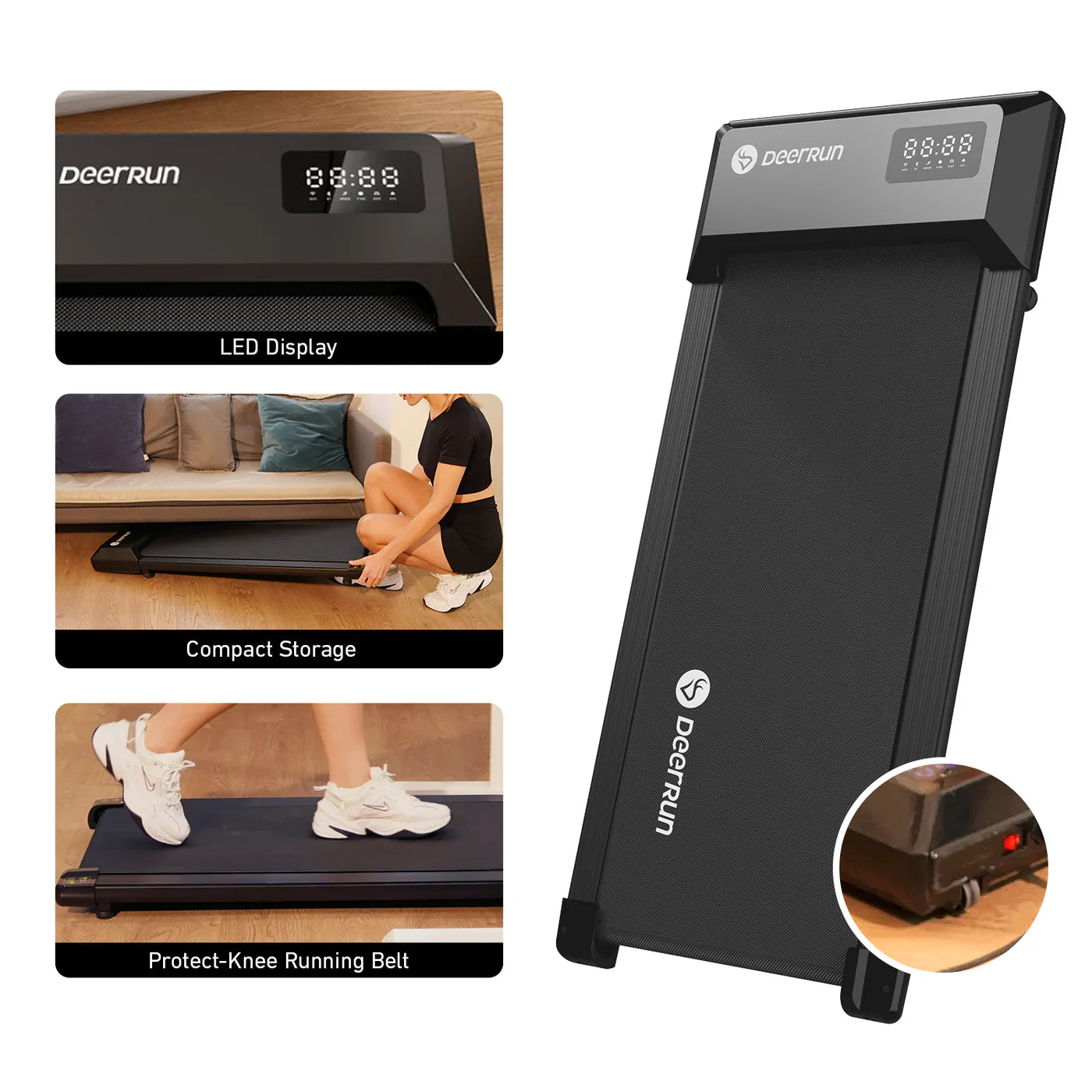 ViroActive Smart Walking pad Treadmill with Remote Control